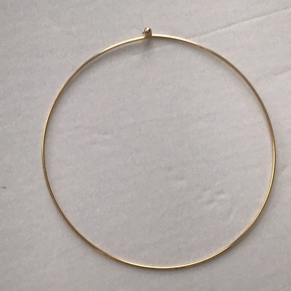 Goldtone Necklace Charm Holder